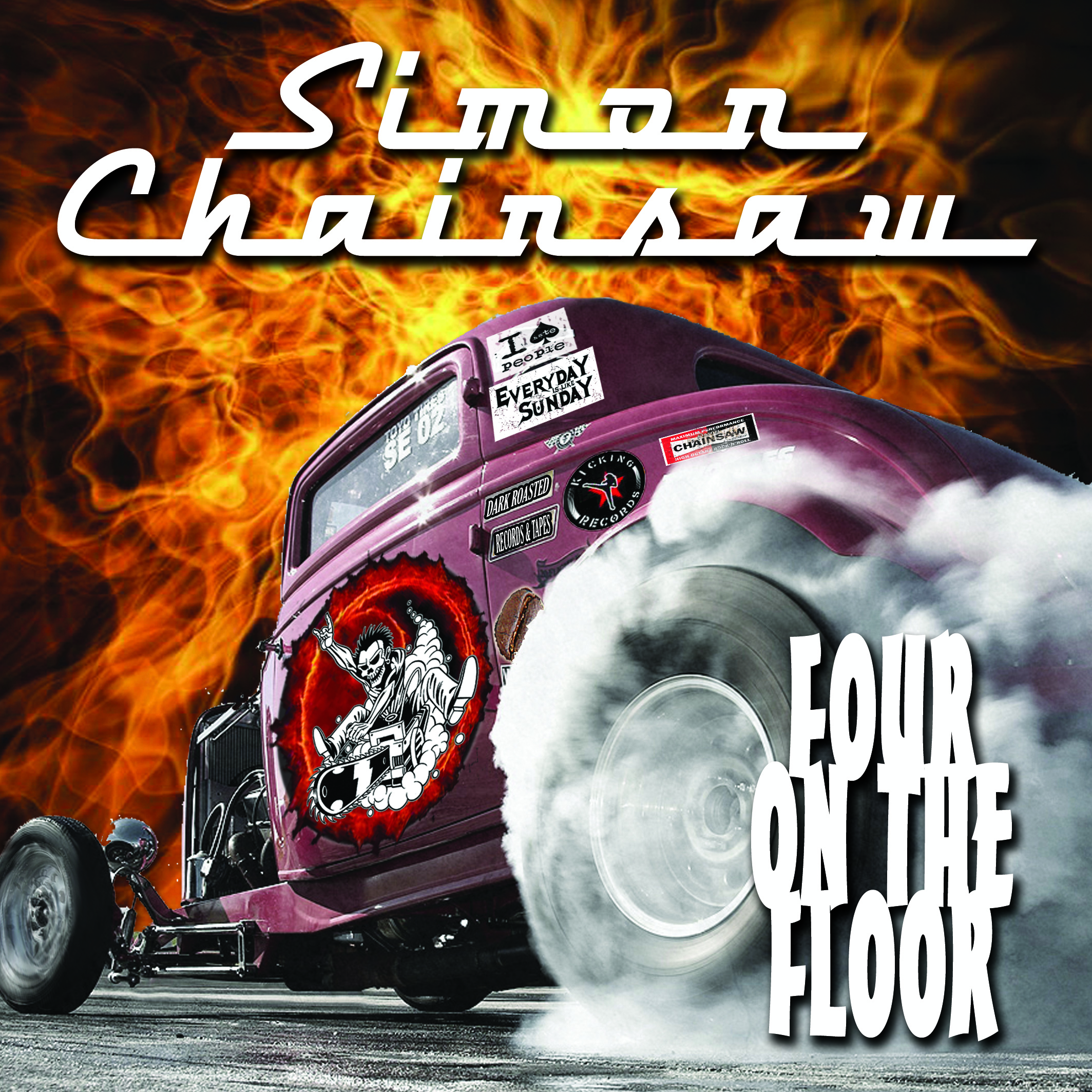 SIMON CHAINSAW "Four On The Floor" 7"